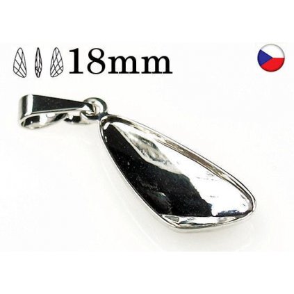 Přívěšek Wing 18mm rhodium