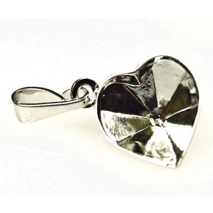 Přívěšek Heart 4800+4831 11mm rhodium