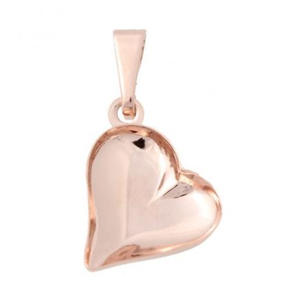 Přívěsek šlupna Sweet Heart 13mm rose gold