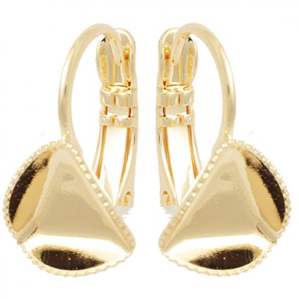 Náušnice Kids Cube 8mm Gold Plating 24kt
