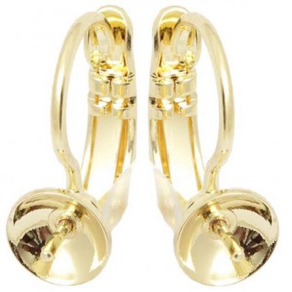 Náušnice KIDS crystalPEARLS 8mm gold plating 24kt