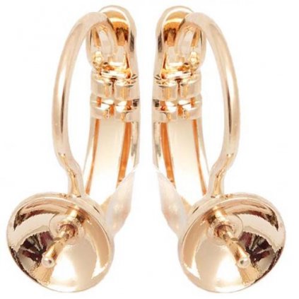 Náušnice KIDS crystalPEARLS 8mm rose gold