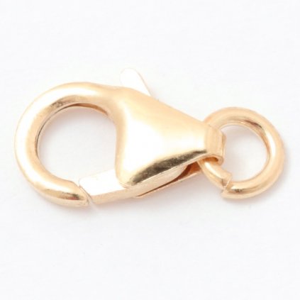 Karabinka 9mm Ag925/1000 0,4g rose gold