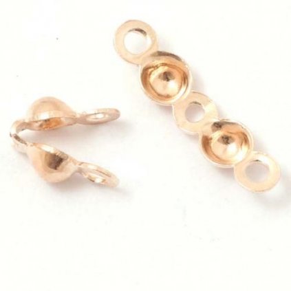 Kalota 3mm Ag925/1000 0,1g rose gold