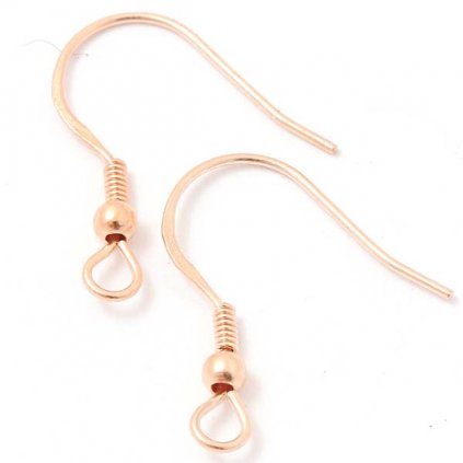 Afroháček 20mm Ag 925/1000 0,22g rose gold