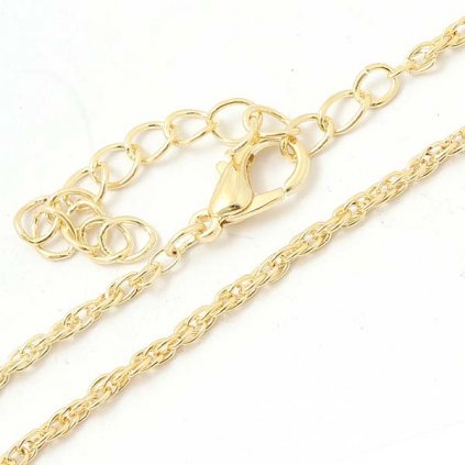 Řetízek SNAKE OVAL 2mm 40cm + adjusta gold plating 24kt