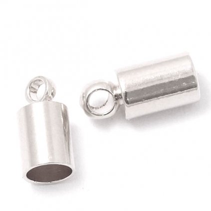 Vlepovací koncovka pro 3mm 4/9mm rhodium