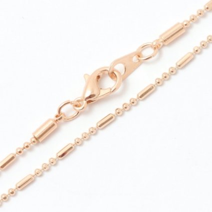 Náramek Ball mix 16cm/1,5mm rose gold