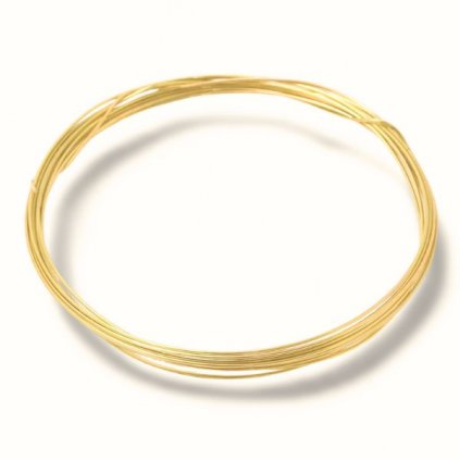 Dekorační drátek 0,3mm/75cm gold plating 24kt