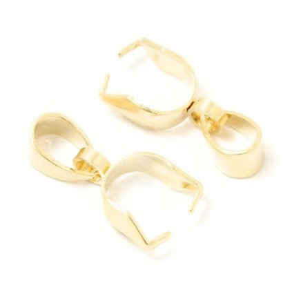 Šlupna 12/9mm chirurgická ocel gold plating 24kt
