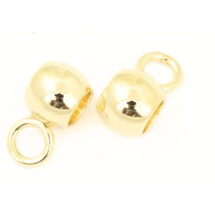 Kulička s otevíracím očkem 6mm chirurgická ocel gold plating 24kt