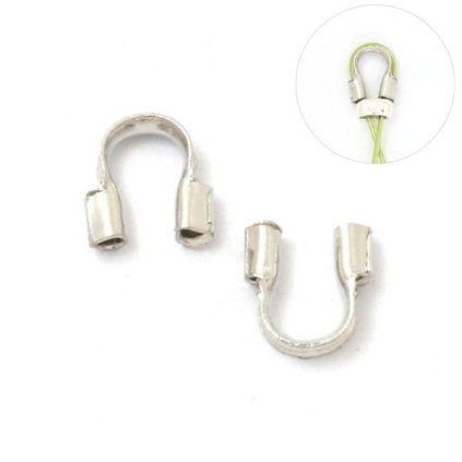 Koncovka podkova 4mm ag clear
