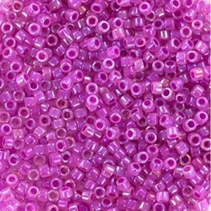Miyuki Delica 11/0 fuchsia lined ab opal (DB-1744)
