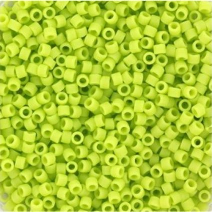 Miyuki Delica 11/0 opaque matte chartreuse (DB-763)