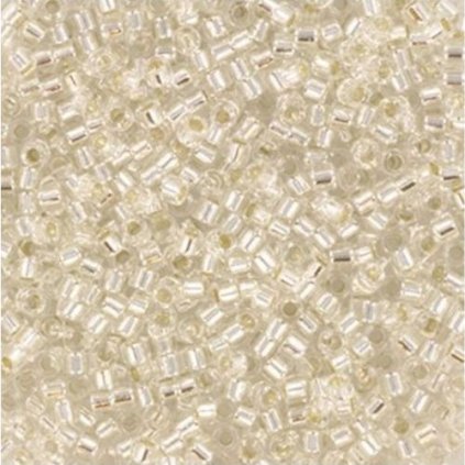 Miyuki Delica 11/0 silverlined crystal (DB-41)