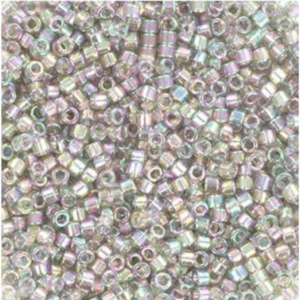 Miyuki Delica 11/0 transparent golg luster gray (DB-107)