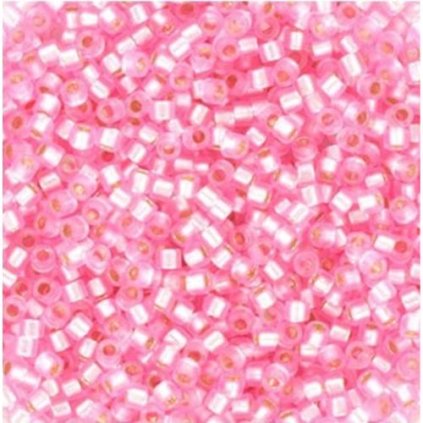 Miyuki Delica 11/0 silverlined dyed pink (DB-1335)