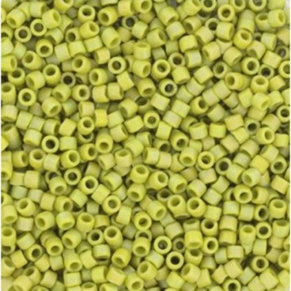 Miyuki Delica 11/0 opaque glazed frosted rainbow olive (DB-2309)