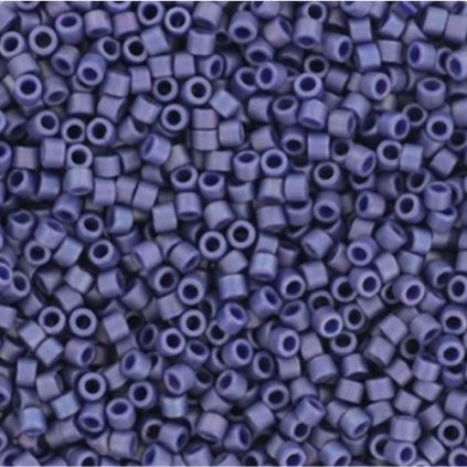Miyuki Delica 11/0 opaque glazed frosted rainbow navy (DB-2319)