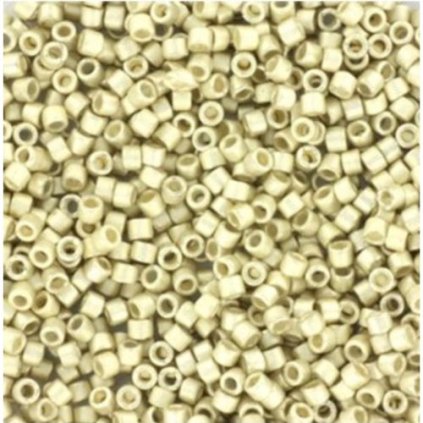Miyuki Delica 11/0 galvanized semi frosted silver (DB-1151)