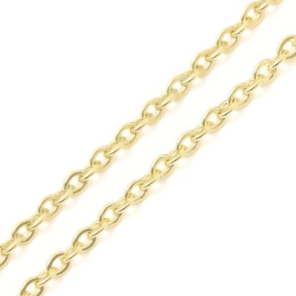 Řezízek oválek 2mm chirurgická ocel gold plating 24kt