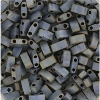 Miyuki Half Tila 5/2,4mm metallic matte silver gray  (HTL-2002)
