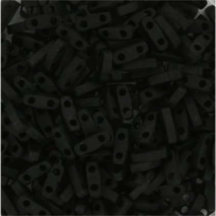 Miyuki Quarter Tila 5/1,2mm opaque matte black (QTL-401F)