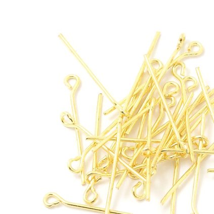 Ketlovací jehla 30/0,7mm chirurgická ocel gold plating 24kt (10ks)