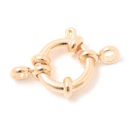 Pérový kroužek 12mm chirurgická ocel rose gold
