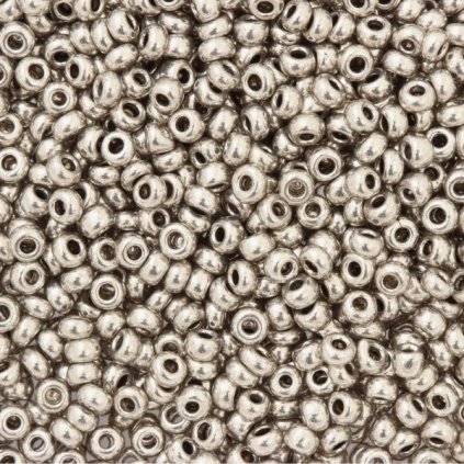 Preciosa® Rokajl 8/0 rhodium (50g)