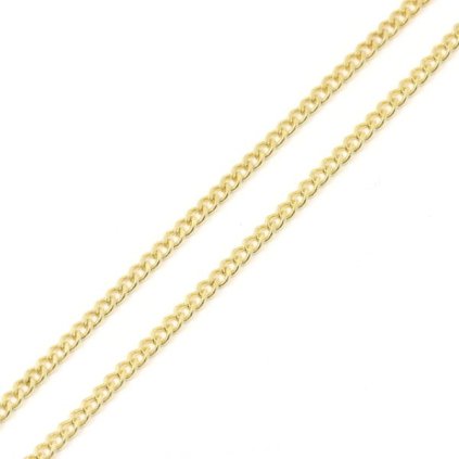Řetízek 3mm chirurgická ocel gold plating 24kt