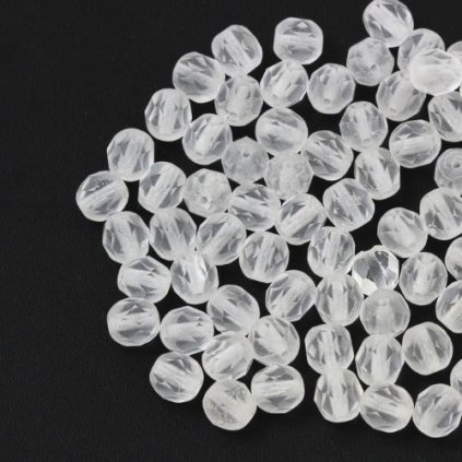 Korálky broušené 6mm crystal mat (40ks)