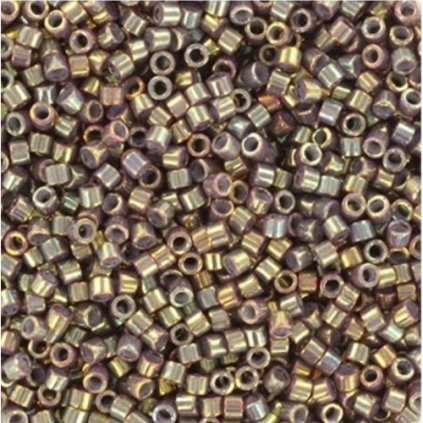 Miyuki Delica 11/0 metallic iris dusty mauve gold (DB-1011)