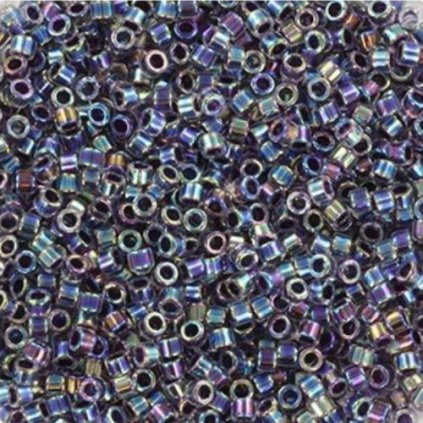 Miyuki Delica 11/0 amethyst lined crystal ab (DB-59)