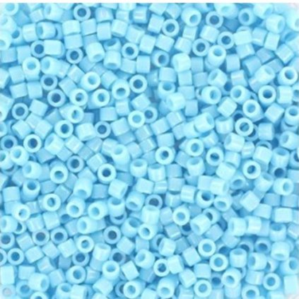Miyuki Delica 11/0 opaque luster turquoise blue (DB-215)
