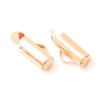 Koncovka na šité šperky 13/6/4mm chirurgická ocel rose gold