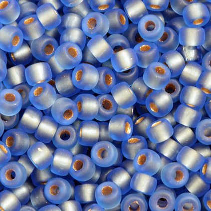 MATUBO Round 8/0 Sapphire Bronze Ice lined Matte
