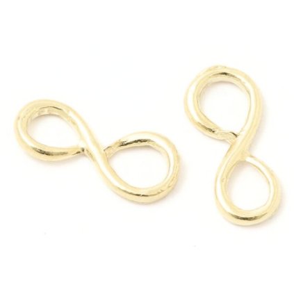 Mezidíl nekonečno 10/5mm Ag925 gold plating 24kt