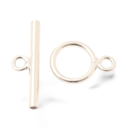 Americká záponka 19/10mm Ag925 rhodium