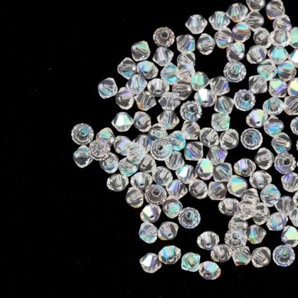 MC perla sluníčko 3mm crystal AB 00010/28701 (10ks)