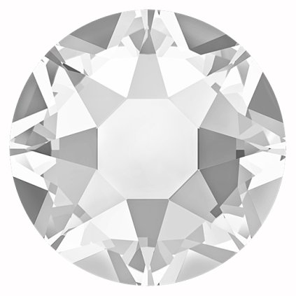 Šatonová růže nažehlovací ss12 crystal HOT-FIX (144ks)