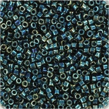 Miyuki Delica 11/0 metallic iris blue green gold (DB-1006)