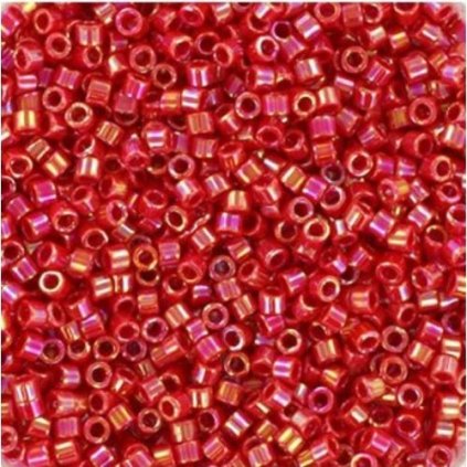 Miyuki Delica 11/0 opaque ab red (DB-162)