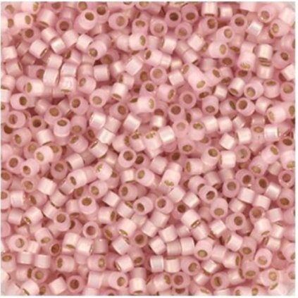 Miyuki Delica 11/0 silverlined dyed alabaster light pink (DB-624)