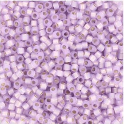 Miyuki Delica 11/0 silverlined dyed alabaster light lilac (DB-629)