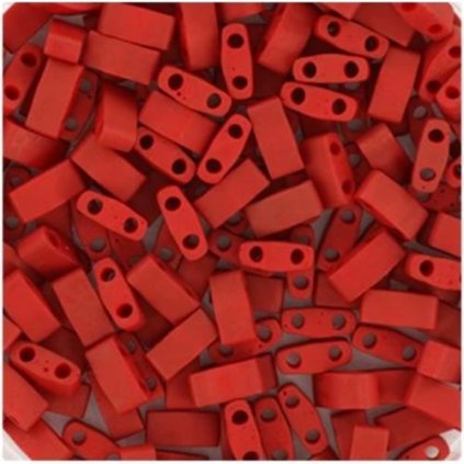 Miyuki Half Tila 5/2,4mm metallic matte brick red (HTL-2040)