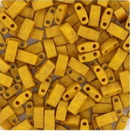 Miyuki Half Tila 5/2,4mm opaque matte mustard (HTL-2312)