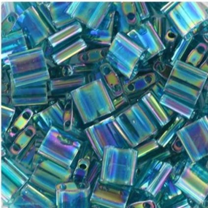 Miyuki Tila 5/5mm transparant ab teal (TL-2458)