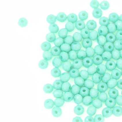 Broušené korálky slavík 3/2mm turqujise (4g)