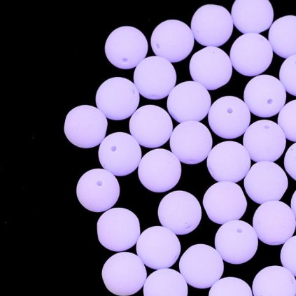 Korálek mačkaný kulička 6mm fialová 92945/Neon Bondeli (40ks)
